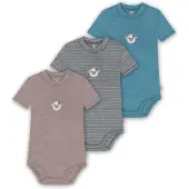 Normani Rompertje/body 'Tihoi' blauw / grijs / rosa