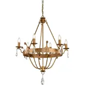 Elstead Lighting LED Kroonluchter | 6X E14 Max 60W | Dimbaar | Gold Patina