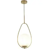 Searchlight Wit glazen hanglamp Avalon