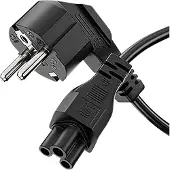 Sonero Netvoedingskabel met beschermingscontactstekker, X-SKW-C5G-010B, 90°, zwart, 1m