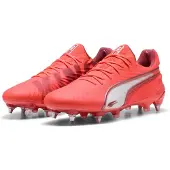 Puma Voetbalschoen 'King Ultimate' watermeloen rood / wit