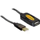 DeLOCK actieve USB naar USB verlengkabel - USB2.0 - tot 0,5A - 10 meter