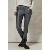 Cecil Dames Broek met coating in Grijs, Gr: 30