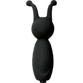 Virgite Mini Vibrator met 2 Antennes - zwart