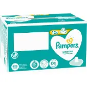 Pampers sensitive babydoekjes 12 x 52 doekjes