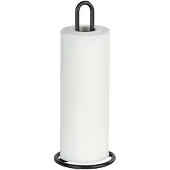 Wenko Keukenrolhouder mat zwart staal 12,5x32,5cm - Keukenpapierhouder staand