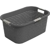 Coppens Rotho wasmand 40 liter country antraciet