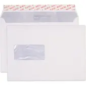 Elco Office Enveloppen Met Venster C5 229 (B) x 162 (H) mm Kleefstrip Wit 100 g/m² 100 Stuks
