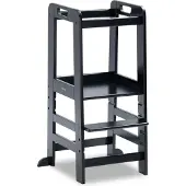 Hauck Learn N Explore - Leertoren - Opstapje - FSC Mix Gecertificeerd Beukenhout - Black