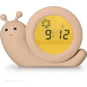 Alecto Baby BC110BE SIMON - Slaaptrainer - Nachtlampje - Kinderwekker - Pastel Beige