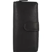 Jack kinsky Brisbane Portemonnee RFID Leer 9,5 cm zwart