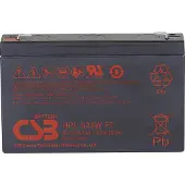 CSB HRL 634W high-rate longlife Loodaccu 6 V 8.4 Ah Loodvlies (AGM) (b x h x d) 151 x 99 x 34 mm Kabelschoen 6.35 mm Onderhoudsvrij, Geringe