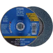 PFERD TOOLS 67766185 PFC 180 Z 60 PSF STEELOX Lamellenschijf Diameter 180 mm Boordiameter 22.23 mm Korrelgrootte (num) 60 RVS, Staal 10 stuk(s)