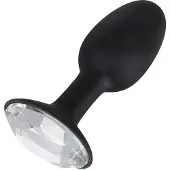 You2Toys Siliconen Buttplug Flexibel met Diamanten Stop Medium