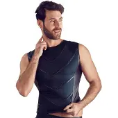 NEK Matte Bandjes Shirt met Wetlook Elementen