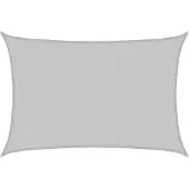 vidaXL Zonnezeil 4x3 m 100% polyester oxford lichtgrijs