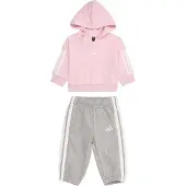 Adidas Trainingspak 'Essentials' grijs gemêleerd / rosa
