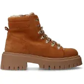 Manfield suède enkelboots cognac female | Maat: 40