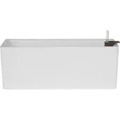 Artevasi Rimini Bloembak 51 cm Wit - Plantenbak met Binnenbak en Watermeter - Bloempot voor Binnen en Buiten