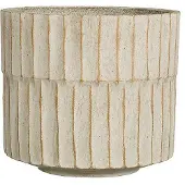 Mica Decorations Apiro pot rond off white h15xd17,5 cm