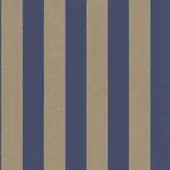 Rasch Blauw goud strepen behang 225463