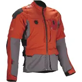 Leatt Rally 5.5, stoffen jas ,Oranje/Grijs/Zwart ,3XL