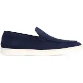 Van lier Donkerblauwe suède loafers | Maat 40