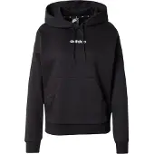 Adidas Sportief sweatshirt 'ESSENTIALS LINEAR FLEECE' zwart / wit