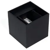 NJOY Wandlamp met LED-Verlichting Cube Zwart 6 Watt