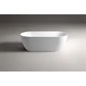 Sanisense Pluto vrijstaand bad 180x80 cm mat wit