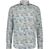 State of Art overhemd blauw bloemenprint