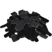 Label The Cable Label-The-Cable Wall LTC PRO 3110: Zelfklevende klittenband kabelhouders, 50 stuks, zwart
