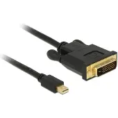 DeLOCK Premium Mini DisplayPort 1.1a naar DVI kabel (1920 x 1200) / zwart - 1 meter