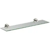 Plieger Vigo Planchet – Planchet Badkamer 52 cm x 14 cm – Planchet Glas – Wandmontage – 10 jaar garantie – Geborsteld Chroom