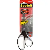 Scotch schaar Titan Non-stick, ft 20 cm, rechts, scherpe punt, titanium, zwart, blister van 1 stuk