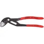 Knipex Cobra Hightech-Waterpomptang | 180 mm Lengte | Anti-Slip | Kunststof Bekleed | Grijs Geatramenteerd - 87 01 180 SB