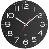 TFA-Dostmann 60.3509 Wandklok Zendergestuurd 30 cm x 40 mm Zwart