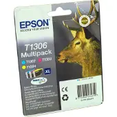 Epson T130 (C13T130640) Inktcartridge 3-kleuren Multipack Hoge capaciteit