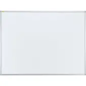 Franken Whiteboard X-tra!Line, wandmontage in staand en liggend formaat, frame van wit gelakt staal en aluminium, magnetisch, opbergbak, B 1500 x H 1000 mm