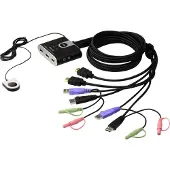 Aten CS692 USB HDMI KVM Switch 1920x1200 Resolutie Zwart