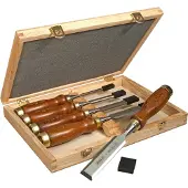 Stanley handgereedschap Houtbeitelset Bailey 5-delig Houten Kist - 2-16-217