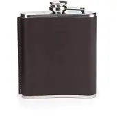 Kikkerland Leren Heupfles - 200 ml - Drinkfles - Outdoor