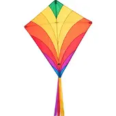 HQ Eenlijns Vlieger Eddy Rainbow Spanwijdte 680 mm Geschikt voor windsterkte 2 - 5 bft
