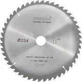 Metabo Zaagblad Precision Cut Wood 254x30x1,8mm 48 T