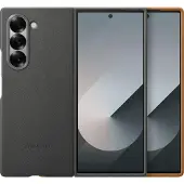 Samsung Galaxy Z Fold 6 Back Cover Kunstleer Grijs