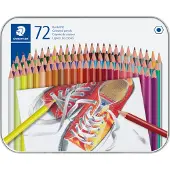 Staedtler - Coloured pencil hexagonal in metal boks, 72 pc (175 M72)