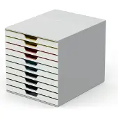Durable Varicolor ladeblok wit/gekleurd (10 laden)
