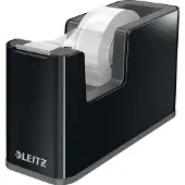 Leitz Dual Stevige Plakbandhouder - Inclusief 1 Rol Plakband - Zwart