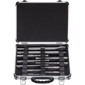 Bosch Powertools SDS-Plus Serie - Gereedschapskoffer - 11-delig - Aluminium Koffer - Hoogwaardige Staal