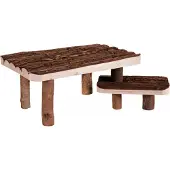 Trixie natural living afdak/ligplaats met opstapje - 37x28x17 cm